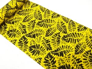 アンティーク　木ノ葉模様織り出し八寸帯地反物